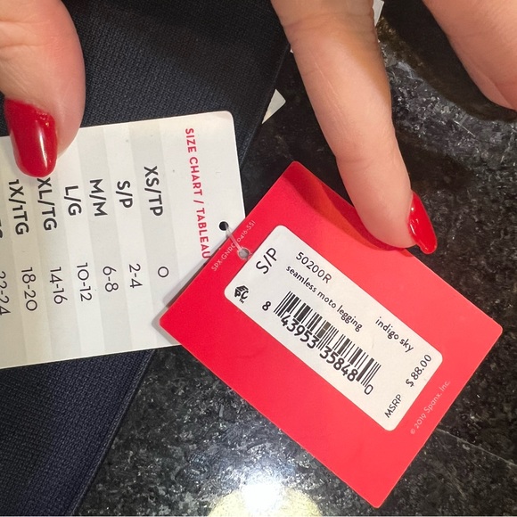 Spanx Seamless Moto Legging in Indigo Sky | Spanx Legging - Picture 6 of 10